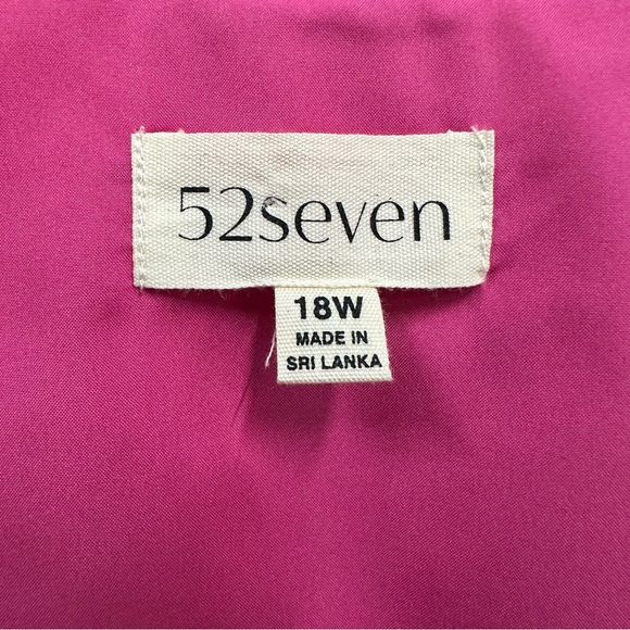 52Seven tropical print VNeck maxi dress flutter sleeve Size 18W Sun destination - Picture 3 of 5